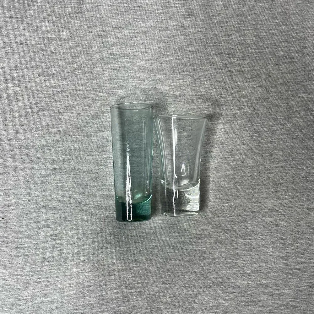 IKEA 4” & 3” Inch Tall Shot Glass 2 PCS. Set